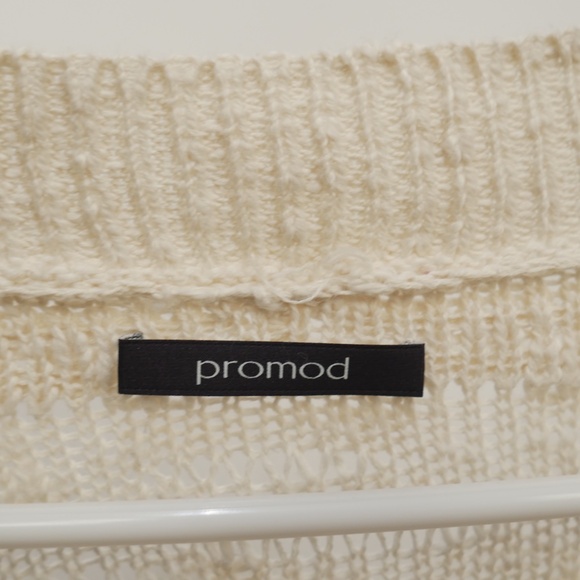 Plus Size 0X XL Cotton Long Sleeve Cardigan Open Knit w Striped Pattern NWO - Picture 5 of 5